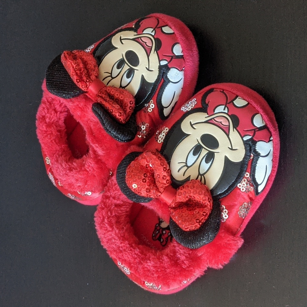 Disney Minnie Mouse Toddler Slippers